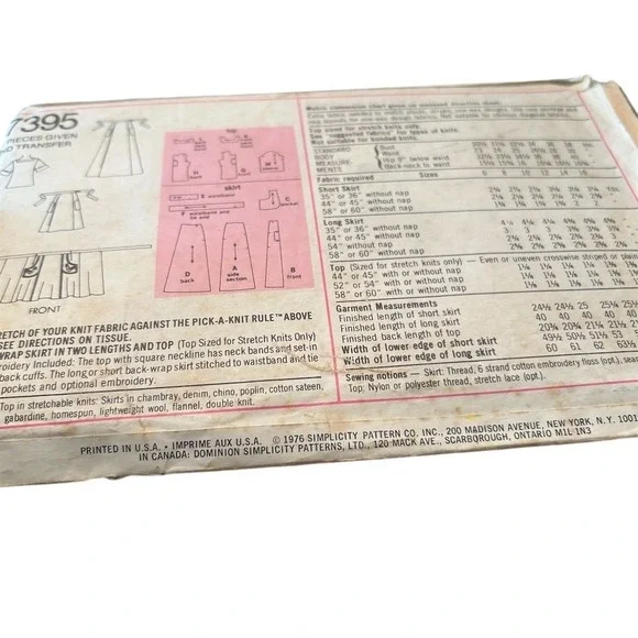 1970s Vintage Simplicity Petite Sewing Patterns Lot - Picture 16 of 16